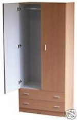 JJ - 2 Door with 2 drawers wardrobe