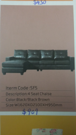 4 seat sofa + chaise